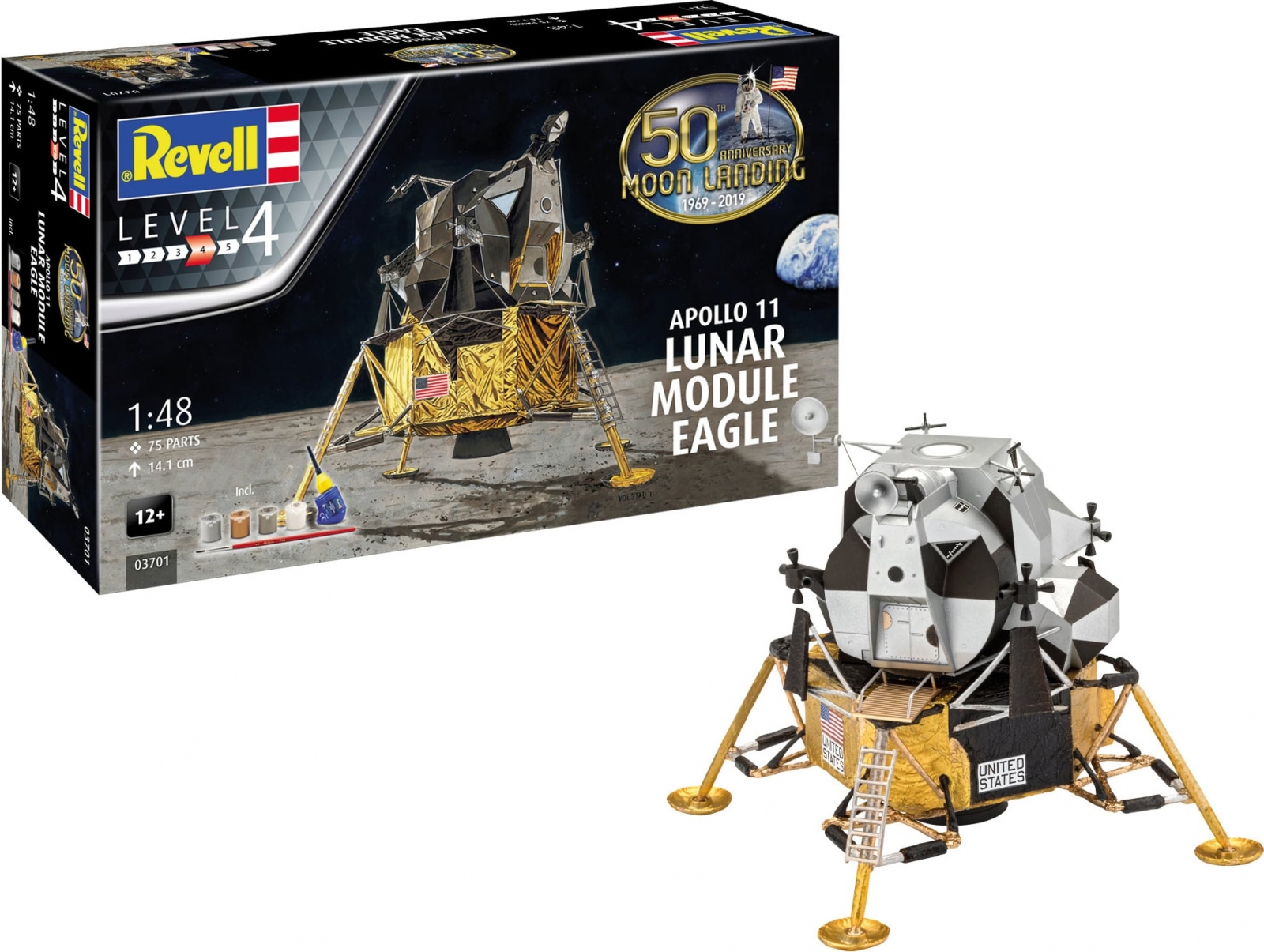 Сглобяем модел Apollo 11, Лунен модул Eagle, 75 части