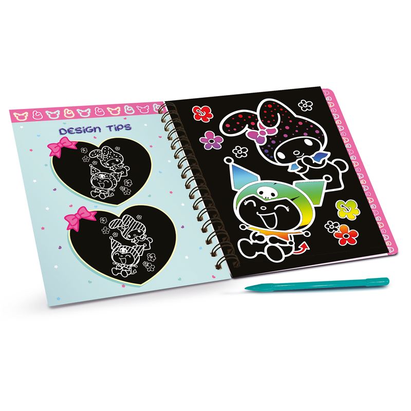 Творчески комплект, Lisciani, My Melody & Kuromi, Scratch Reveal, Скречбук