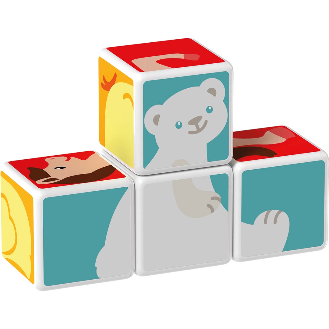 Магнитен конструктор Magicube, Животни и карти 132, 11 части