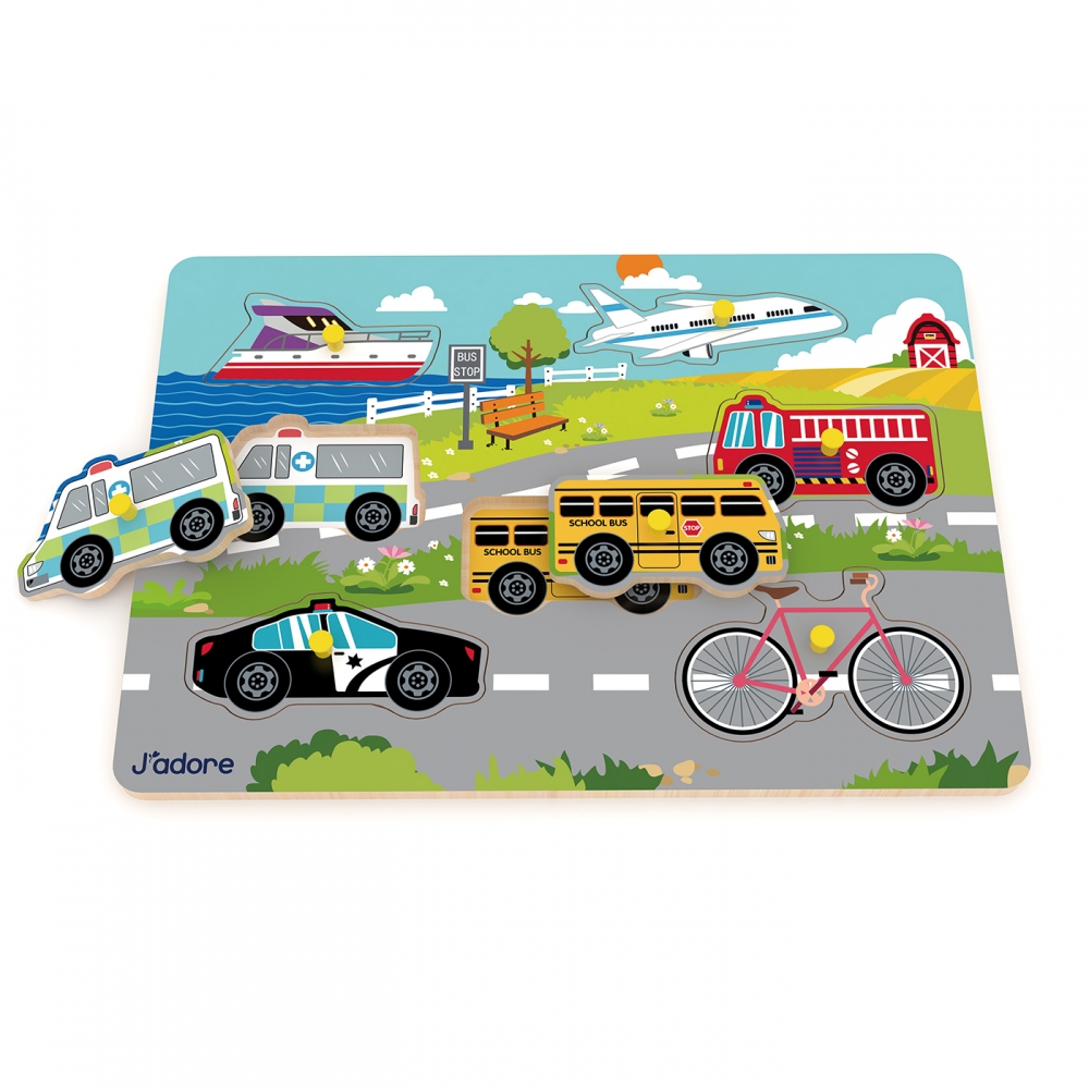 Дървен пъзел за съответсвия, J′adore, Транспортни средства