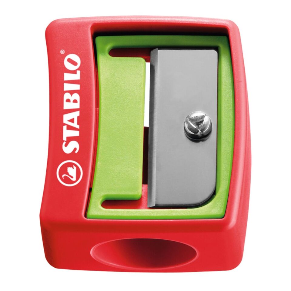 Комплект цветни моливи, Stabilo, Woody 3 в 1 + острилка ST8806-2, 6 цвята