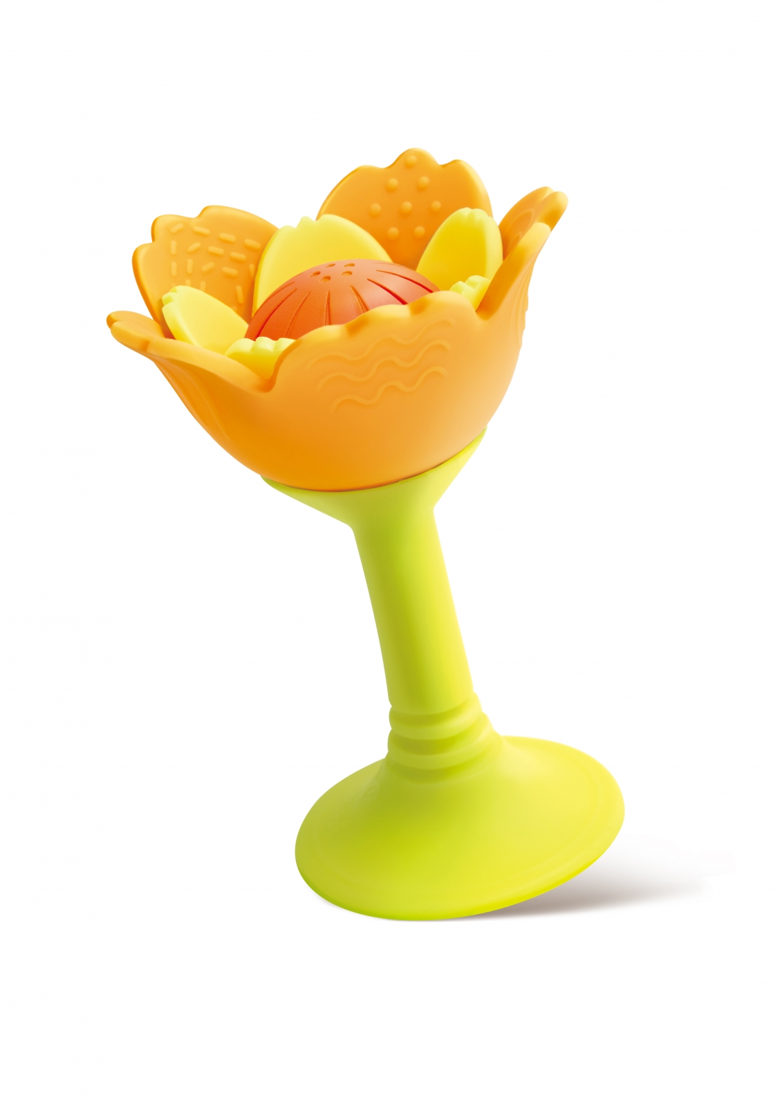 Rattle and teether, Hape, Orange flower