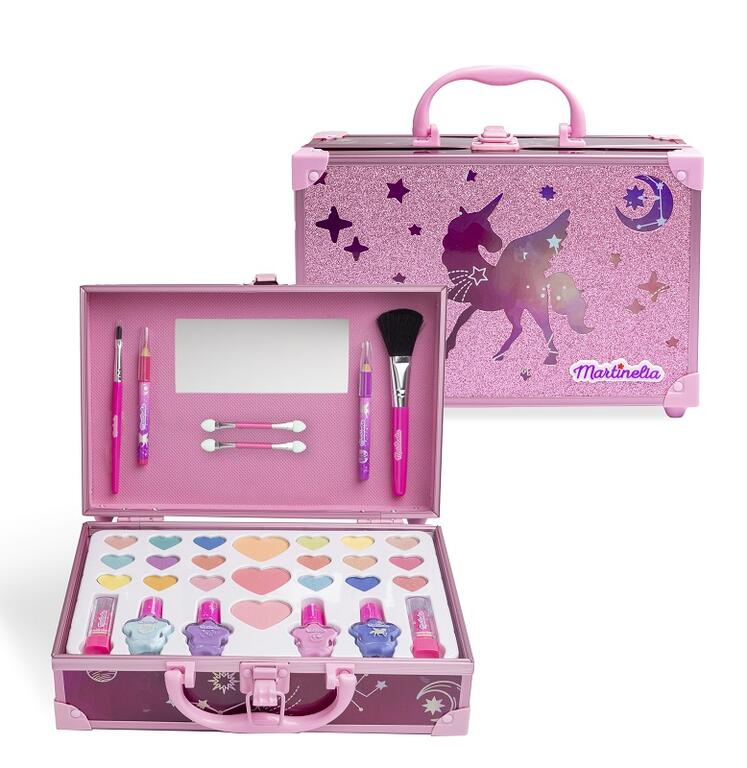 Cosmetic set in a case, Martinelia, Galactic Dreams, Pink, 33 pieces