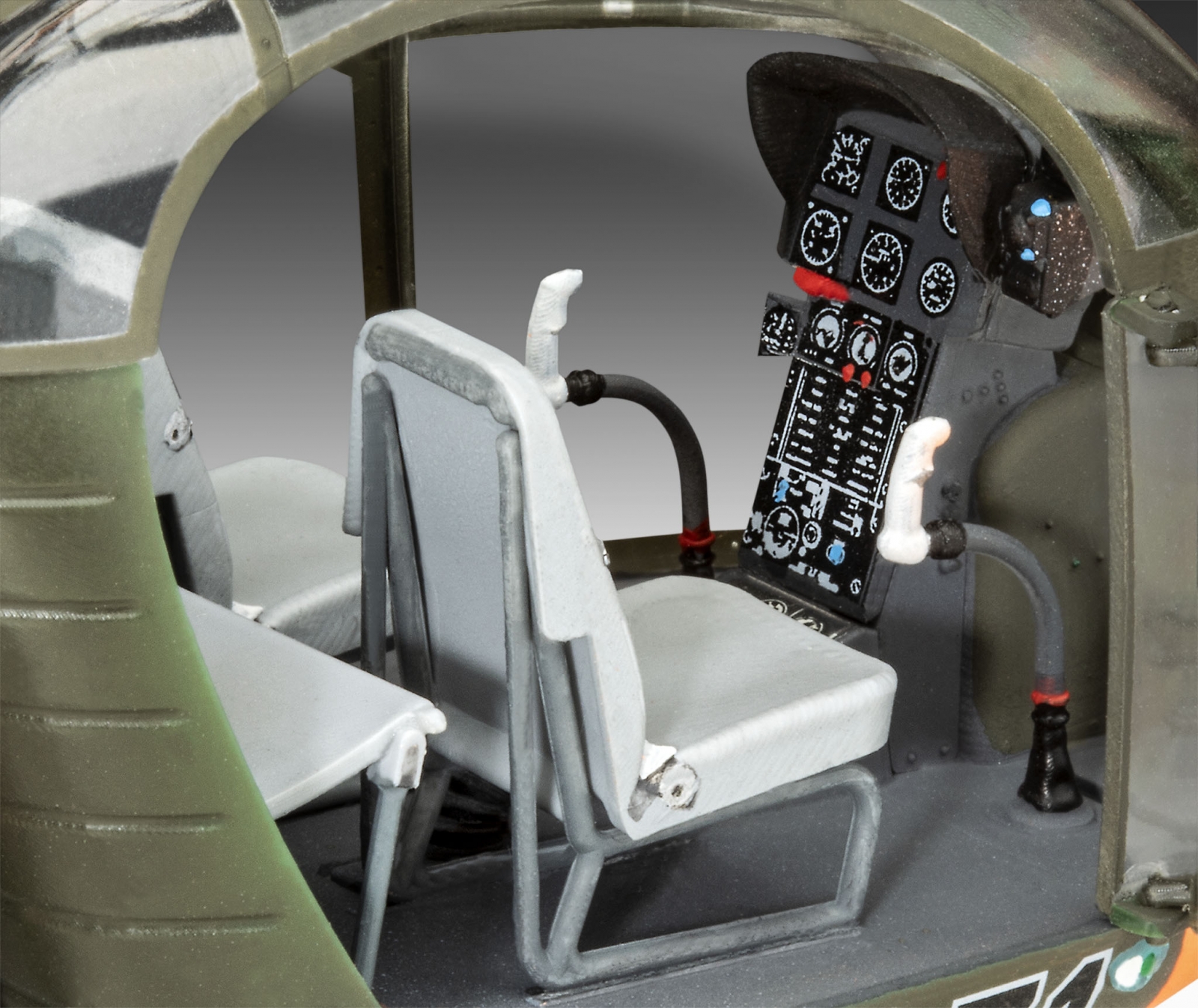Assembly model, Revell, Helicopter, Alouette II, 191 parts