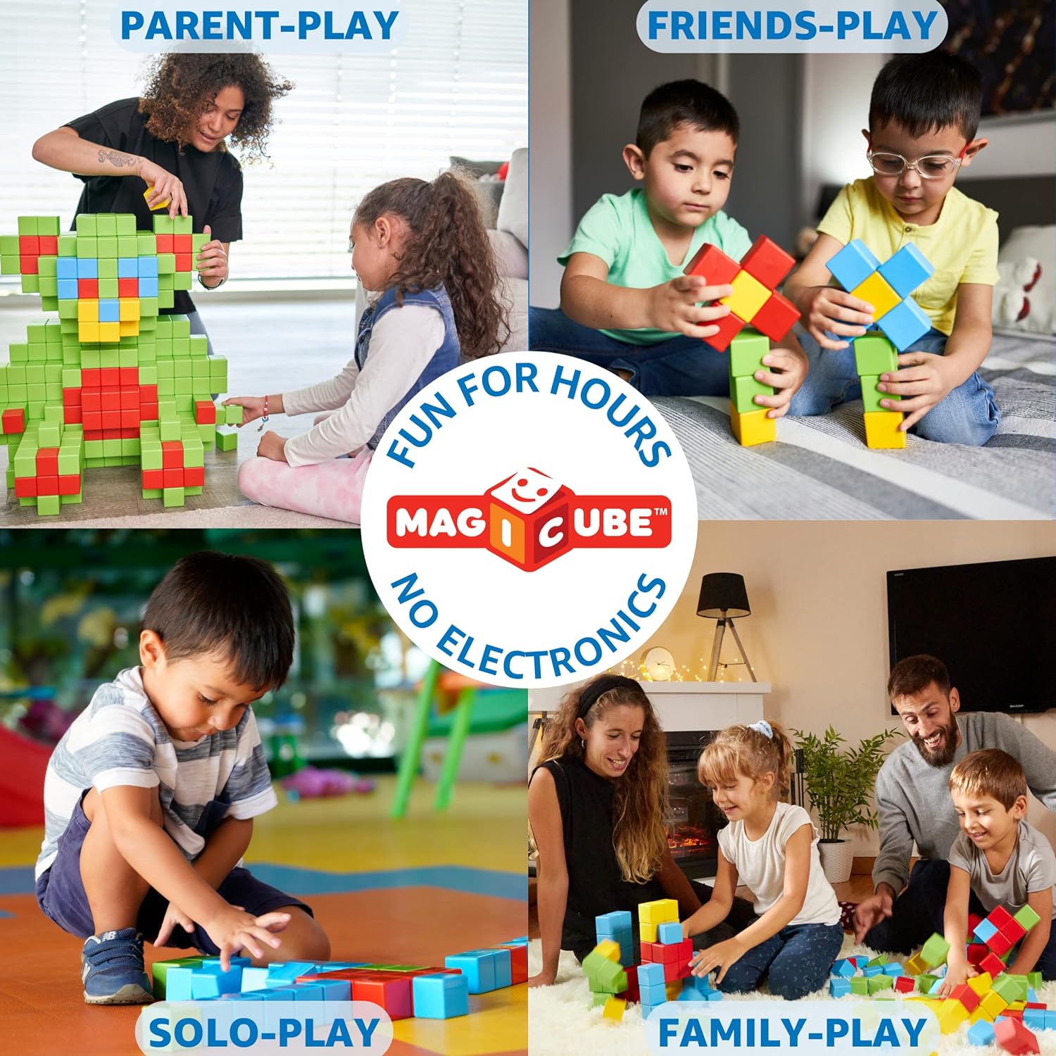 Магнитен конструктор Magicube, Creative, 24 части
