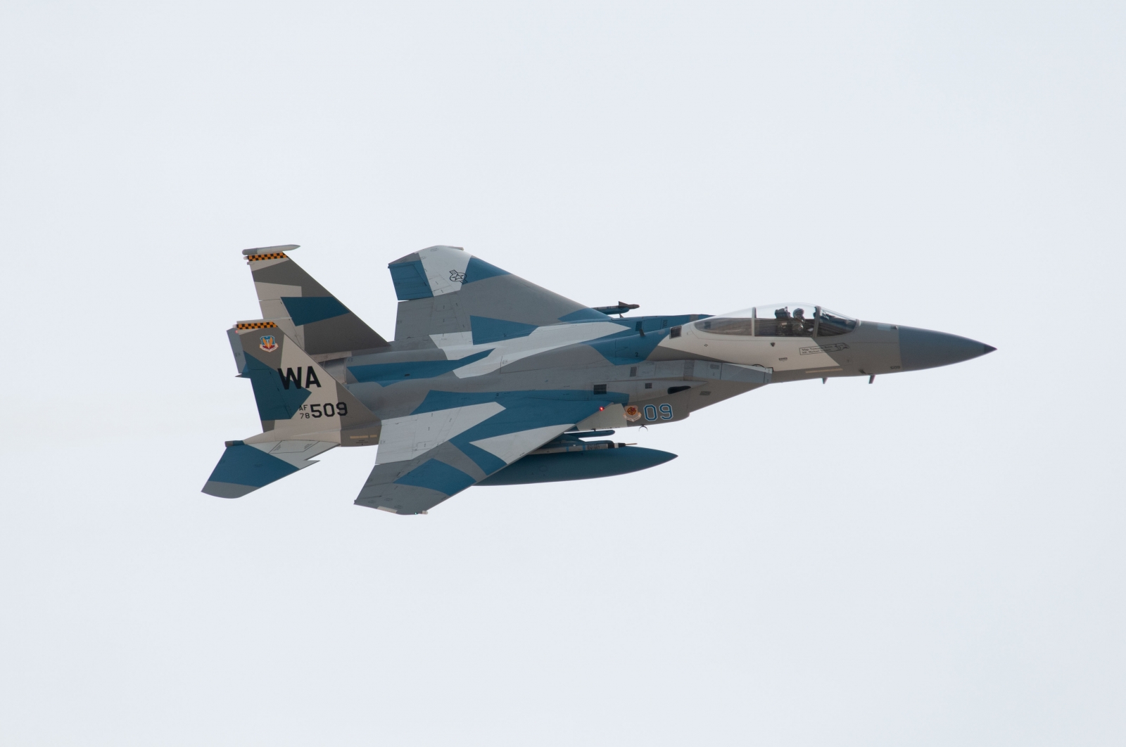 Assembly model, Revell, Boeing F-15C Eagle fighter, 200 parts