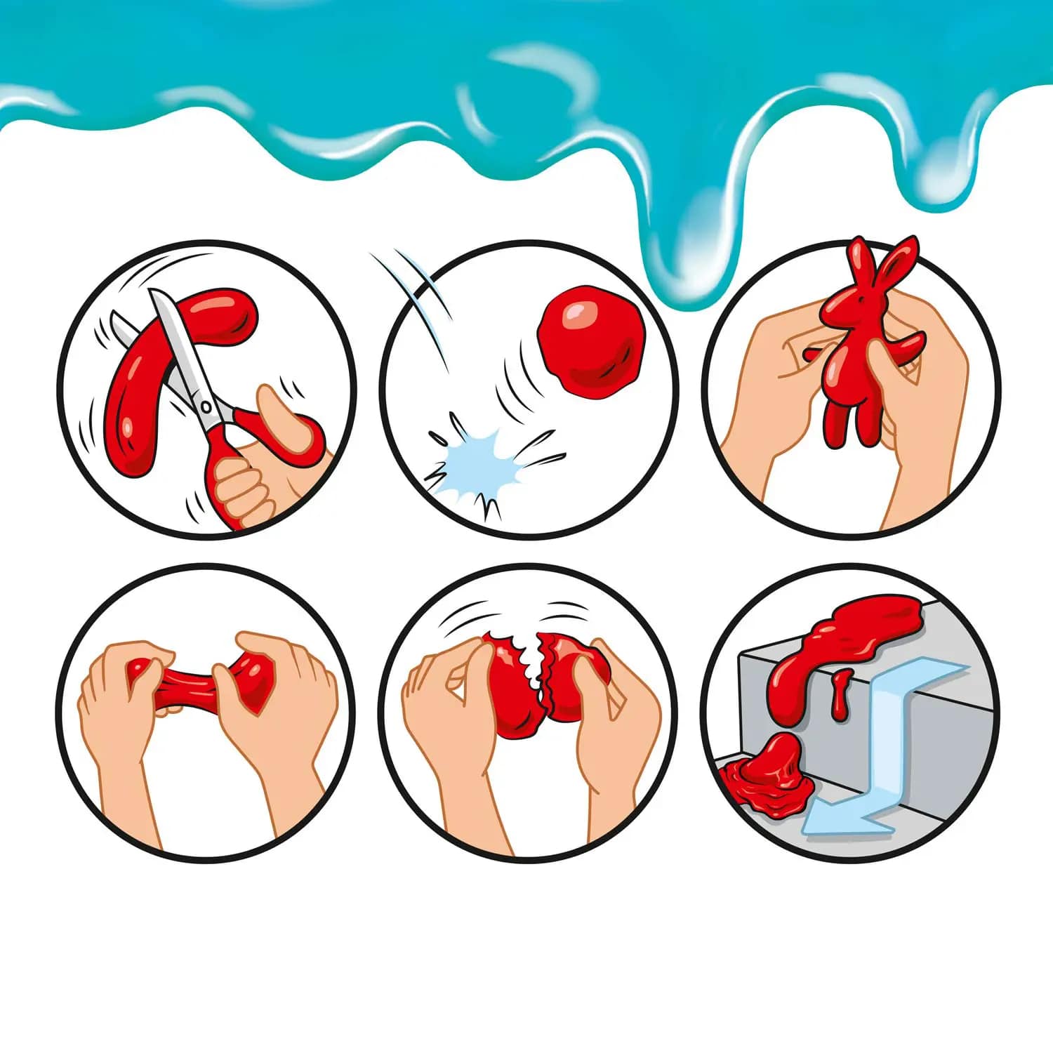 Моделин четири цвята 35 грама