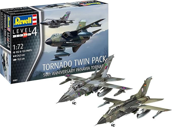 Assembly model, Revell, Set of two models for the 50th anniversary of the Tornado