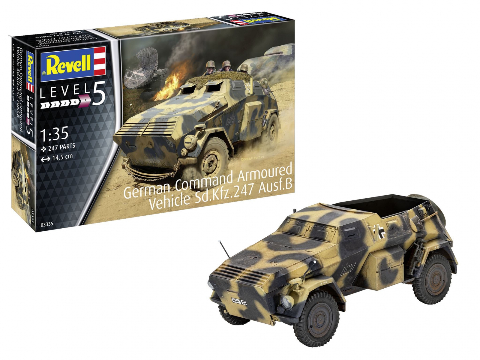 Сглобяем модел Германска командна бронирана машина Sd.Kfz.247 Ausf.B, 247 части