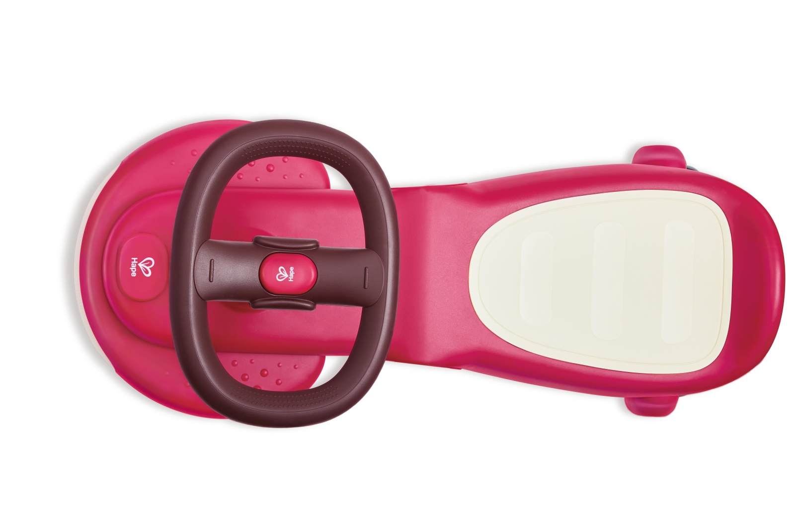 Балансираща количка с LED светлини, Hape, Червена