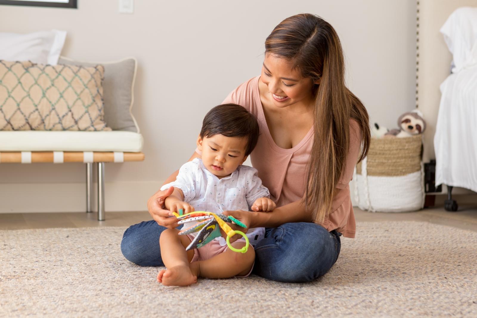 Sensory baby book, Infantino, Animals