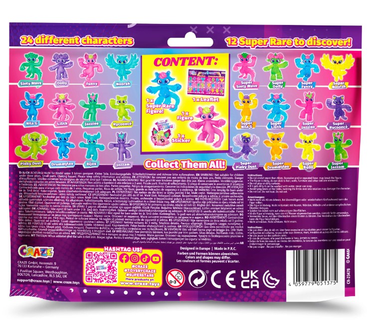 Collectible Figure, Craze, Mini Stretchable Creatures, Minis Double