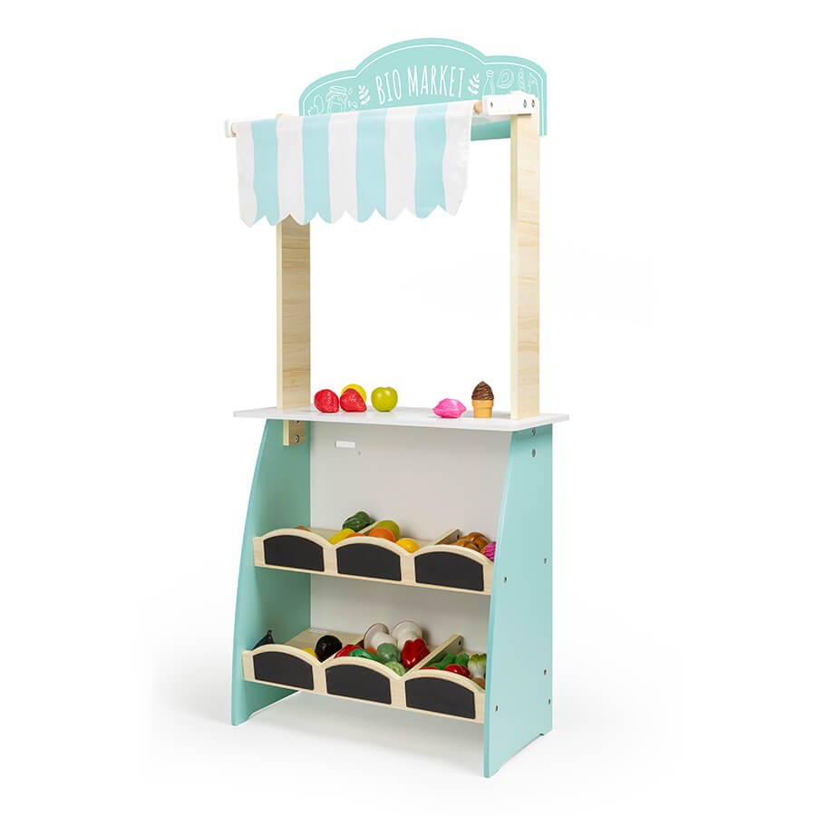 Дървена играчка Пазар и Кафе салон 2 в 1