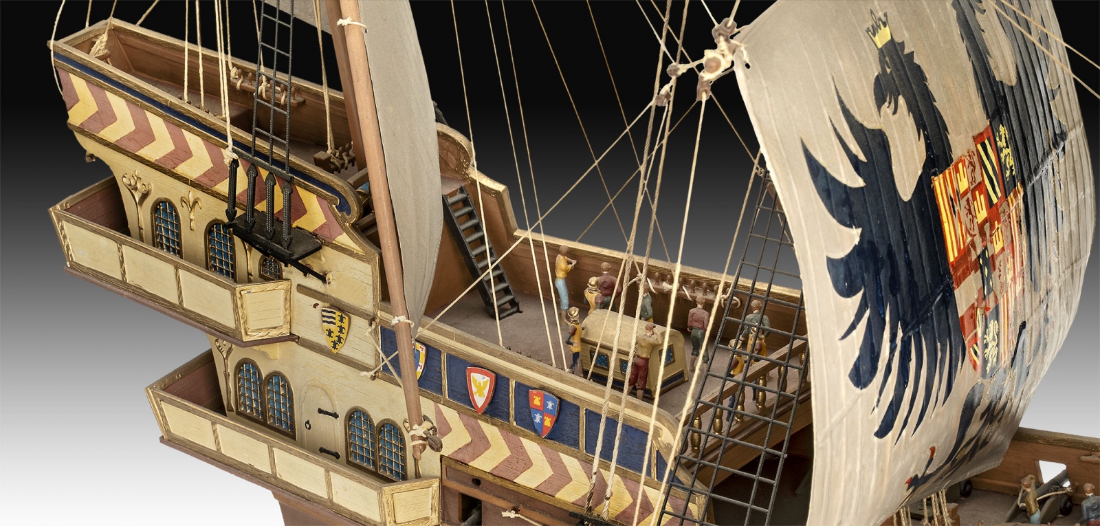 Assembly model, Revell, Spanish Galleon Ship, 306 parts