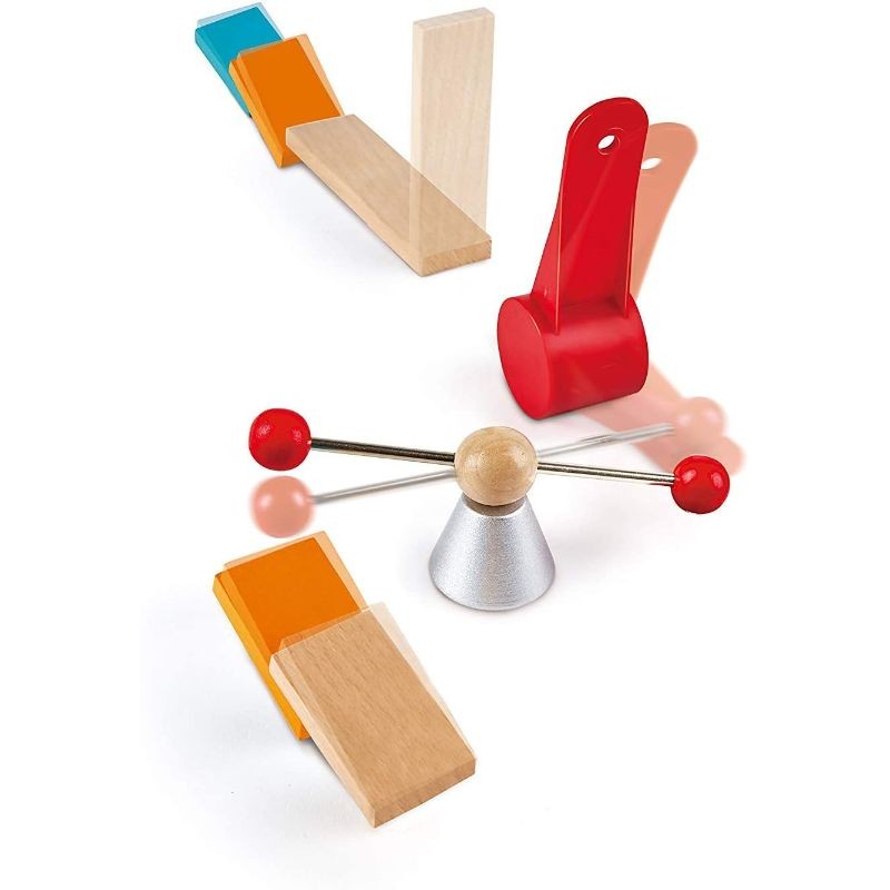 Комплект дървена игра Домино, Фабрика, 122 части