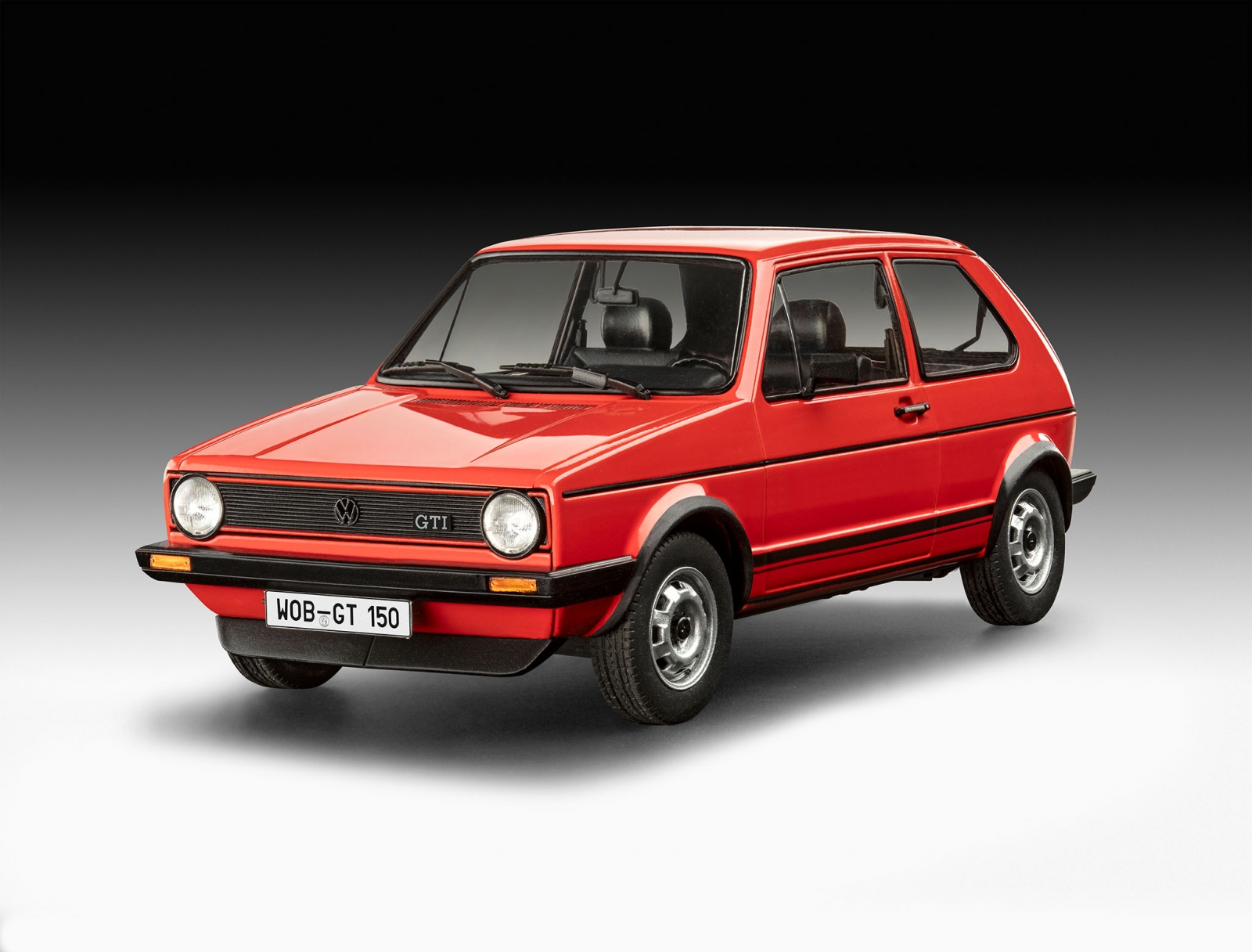 Assembly model, Revell, Gift set 50 years VW Golf 1 GTi, 121 parts