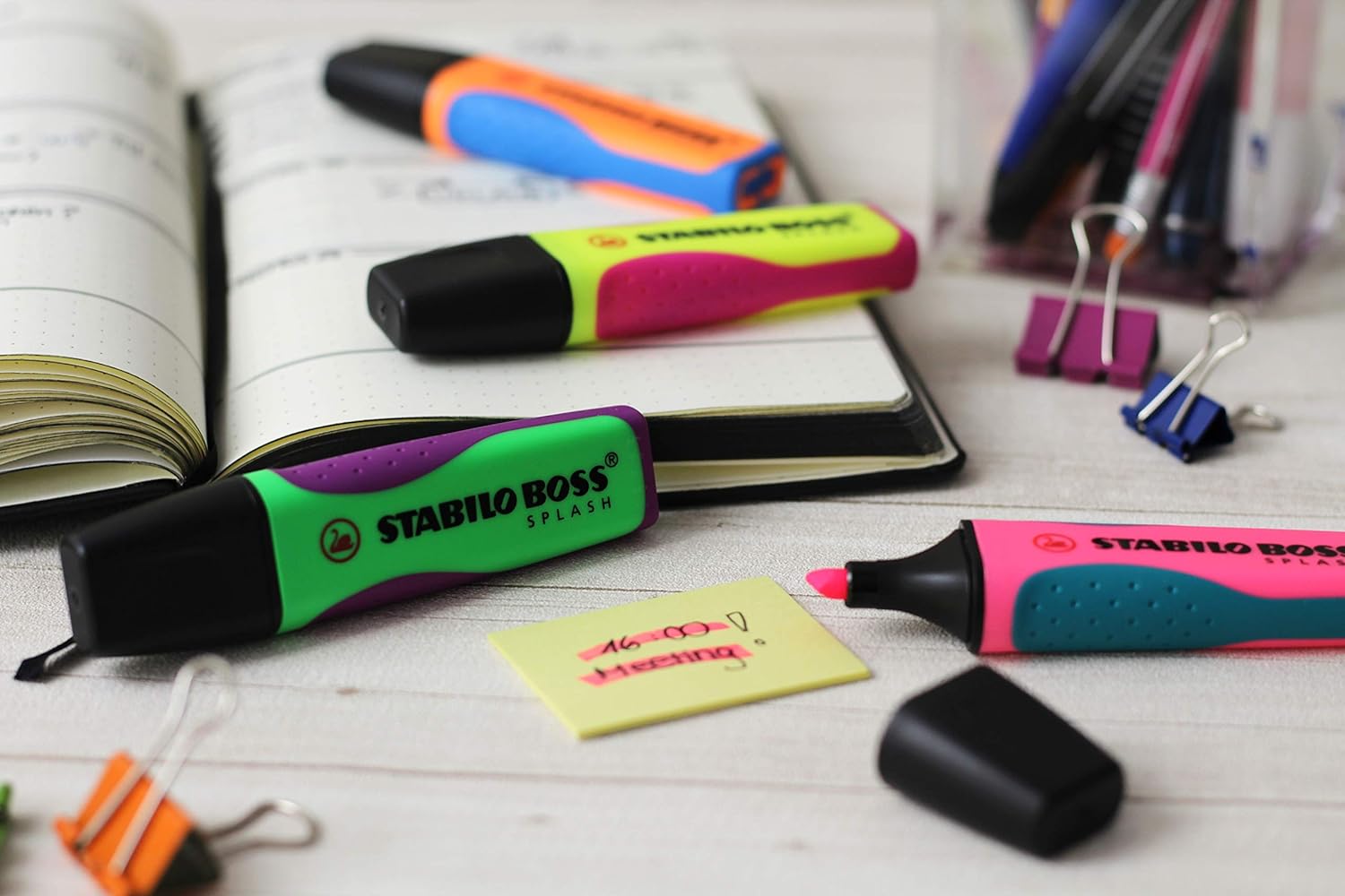 Комплект текст маркери, Stabilo, Boss Splash ST75/4, 4 цвята