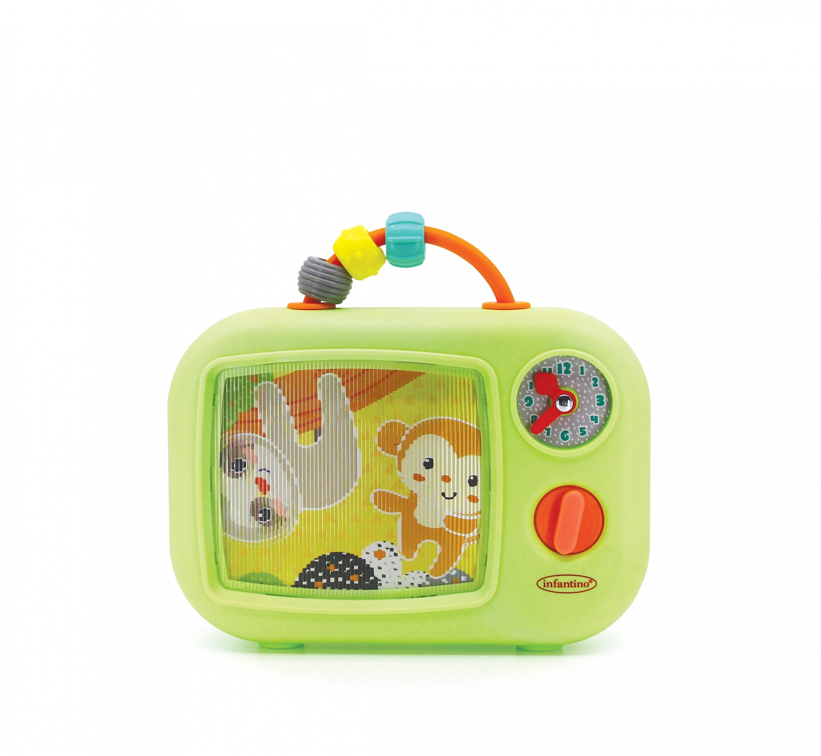 Интерактивна играчка, Infantino, Музикален телевизор, Зелен