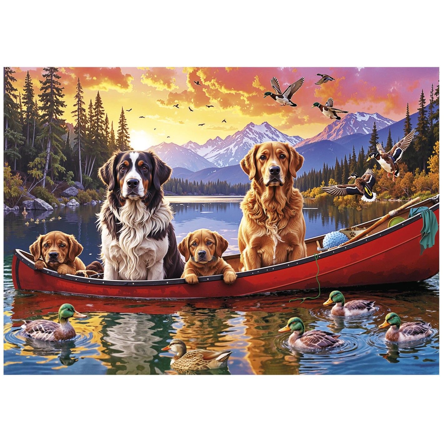 Puzzle, Educa, Sunday with the children, 2000 pieces