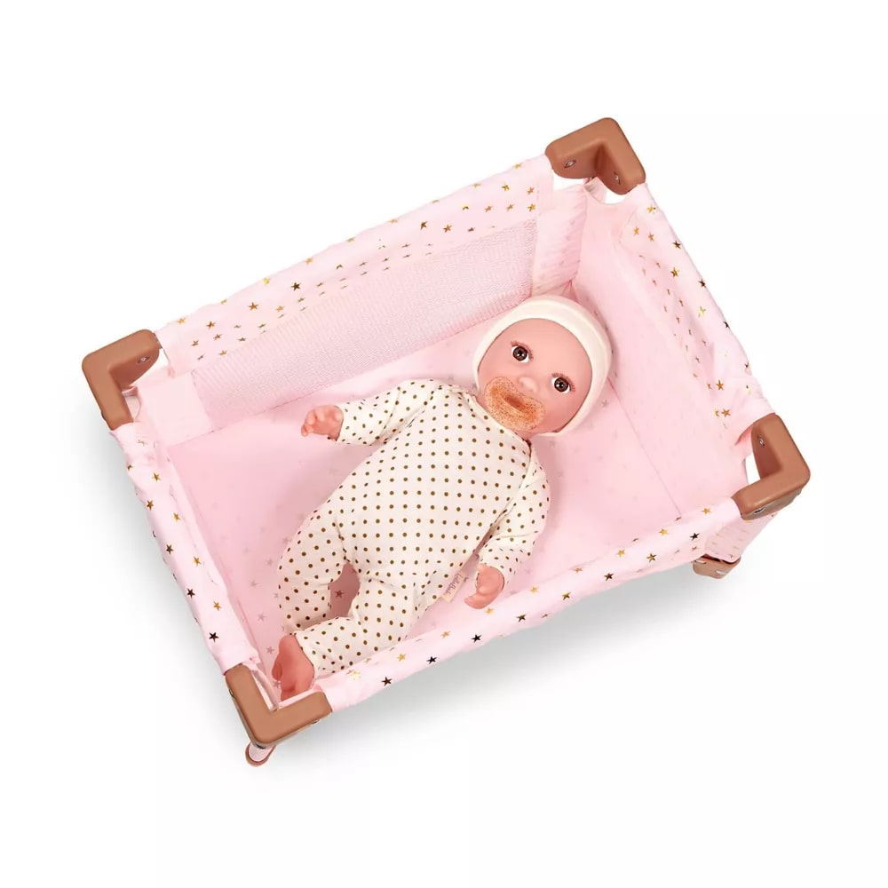 Детска играчка Сгъваема кошара за кукли Lulla Baby 14, 33 х 15.24 х 12.7 см, Розов