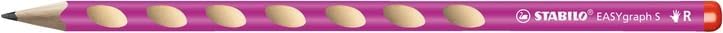 Set of ergonomic pencils, Stabilo, EASYgraph S, Right hand, 2 pieces with sharpener and eraser, Pink
