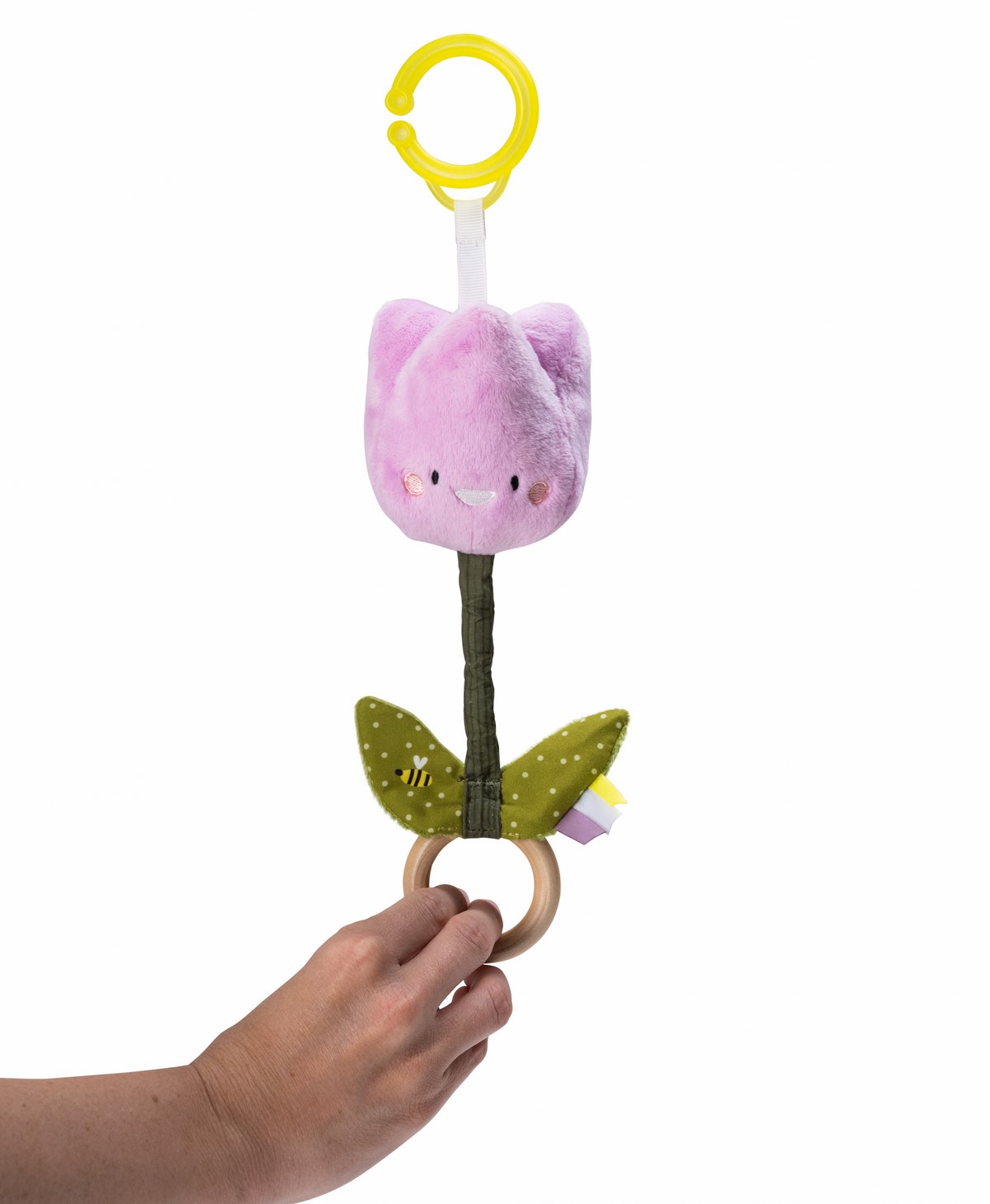 Бебешка мека дрънкалка Лале, 18 см