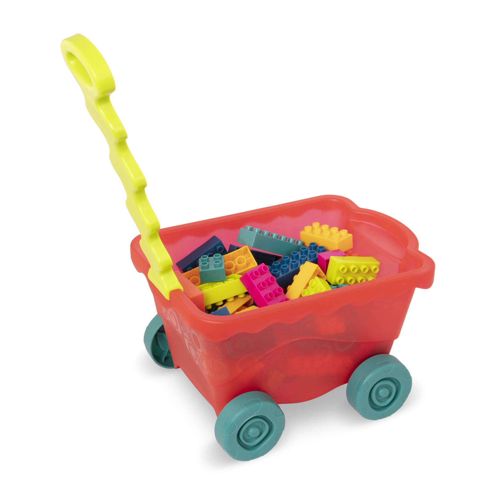 Children's construction set in a wheeled stroller, Battat, 54 pieces