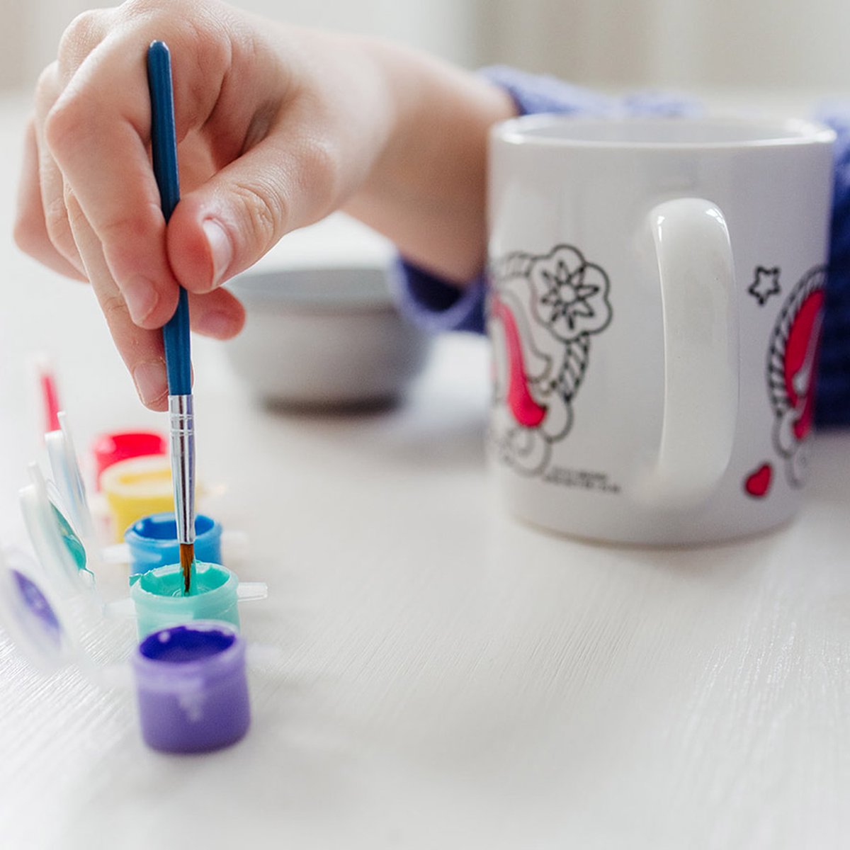 Creative kit Color your own mug, Unicorn