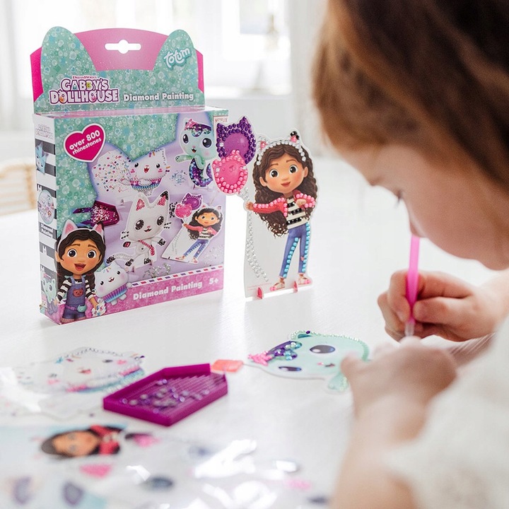 Творчески комплект Gabby′s Dollhouse, Направи сам диамантена бродерия