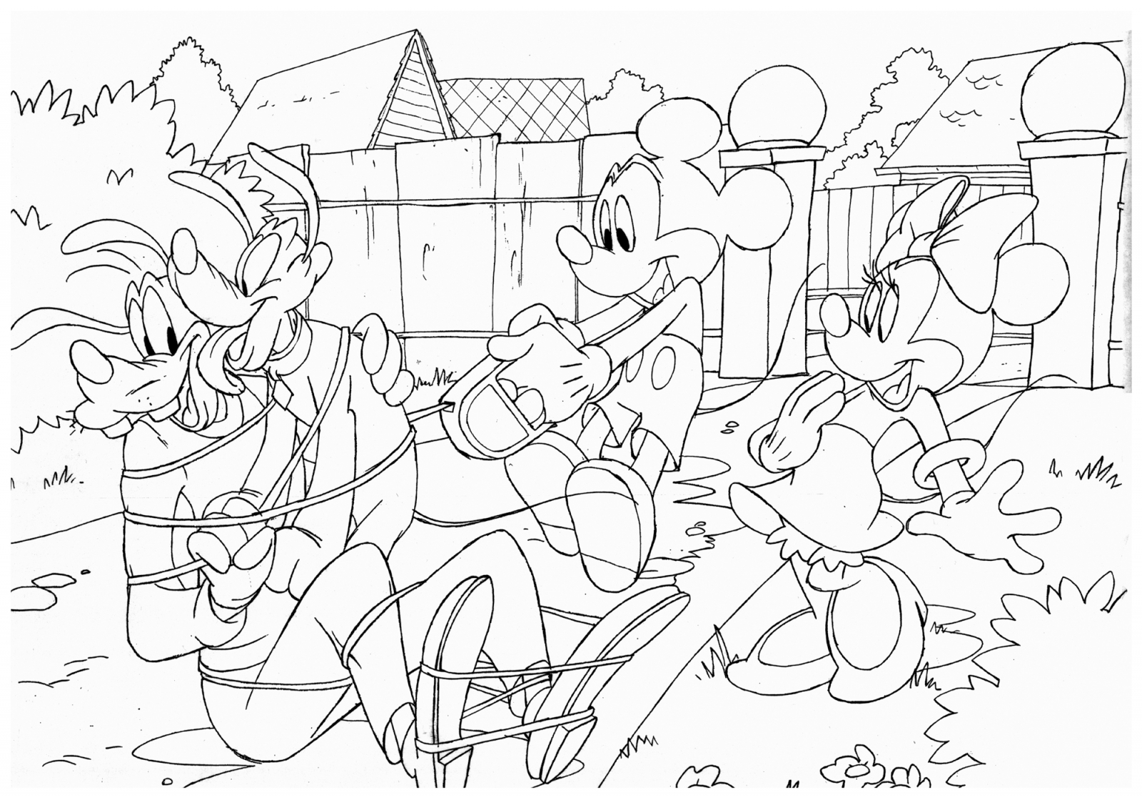 Puzzle, Lisciani, Mickey Mouse and friends, Double-sided puzzle 108 pieces