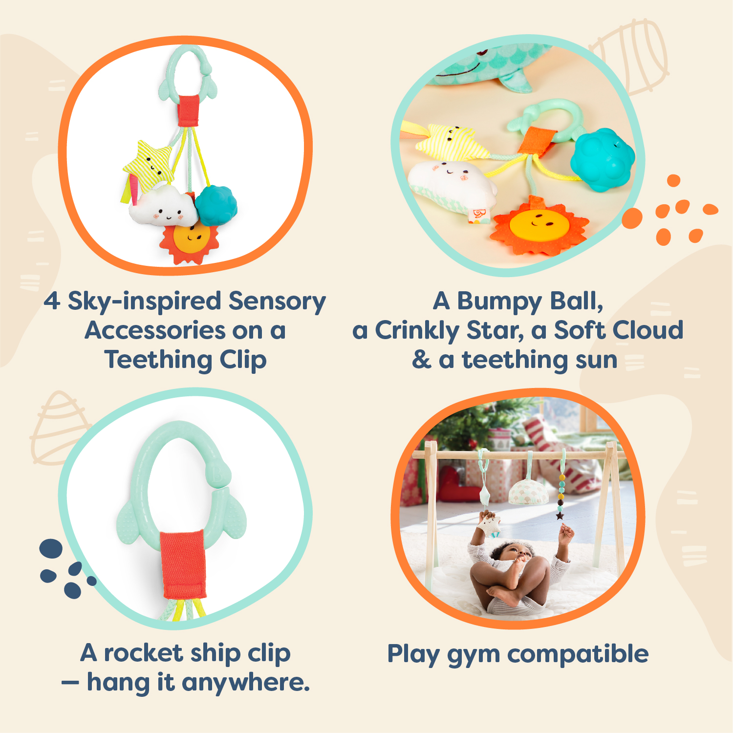 Baby rattle, Battat, Galaxy