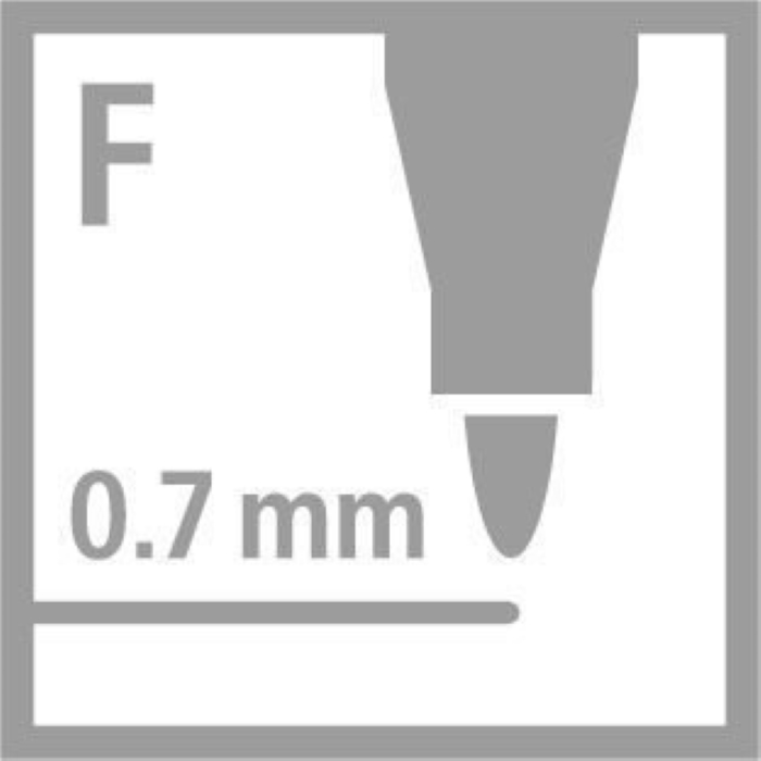 Комплект флумастери, Stabilo, Trio AZ ST378/1-24-01, 24 цвята