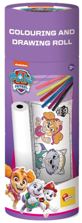 Творчески комплект, Lisciani, Paw Patrol, Ролка за оцветяване и рисуване