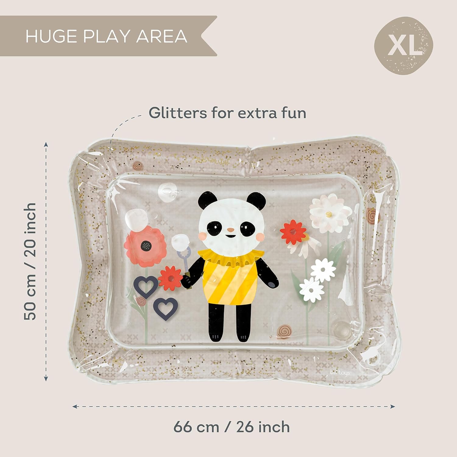 Water mat for babies, Taf Toys, Panda, 66 x 50 cm