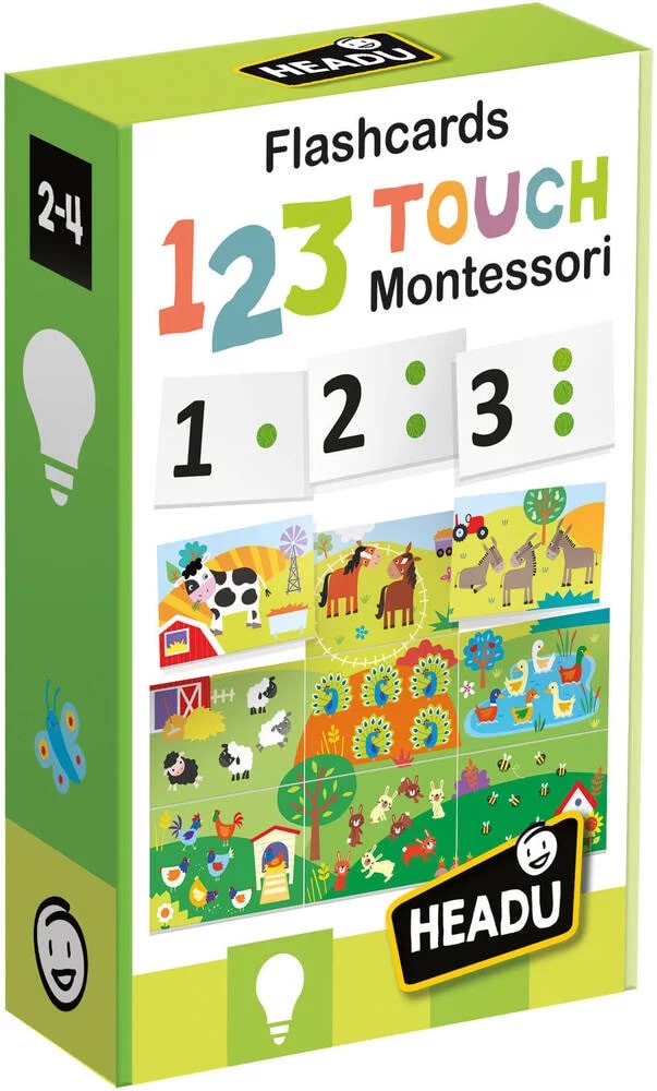 Образователна игра Тактилни флаш карти Montessori