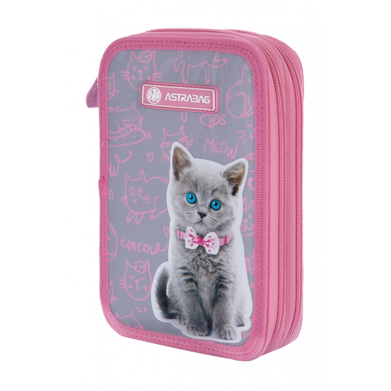 Double vanity case ASTRABAG AC2 Pinky Kitty, without accessories
