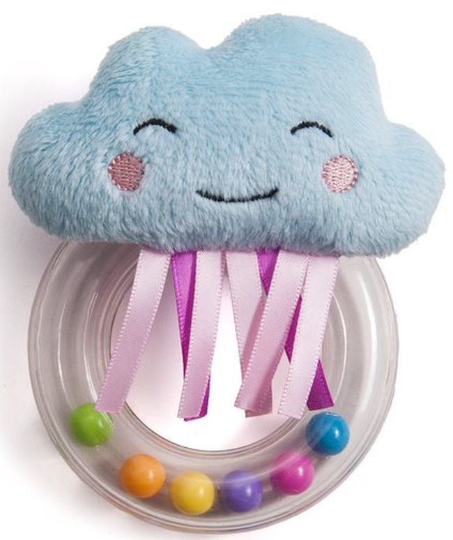 Бебешка мека дрънкалка, Taf Toys, Веселото облаче, 14 см