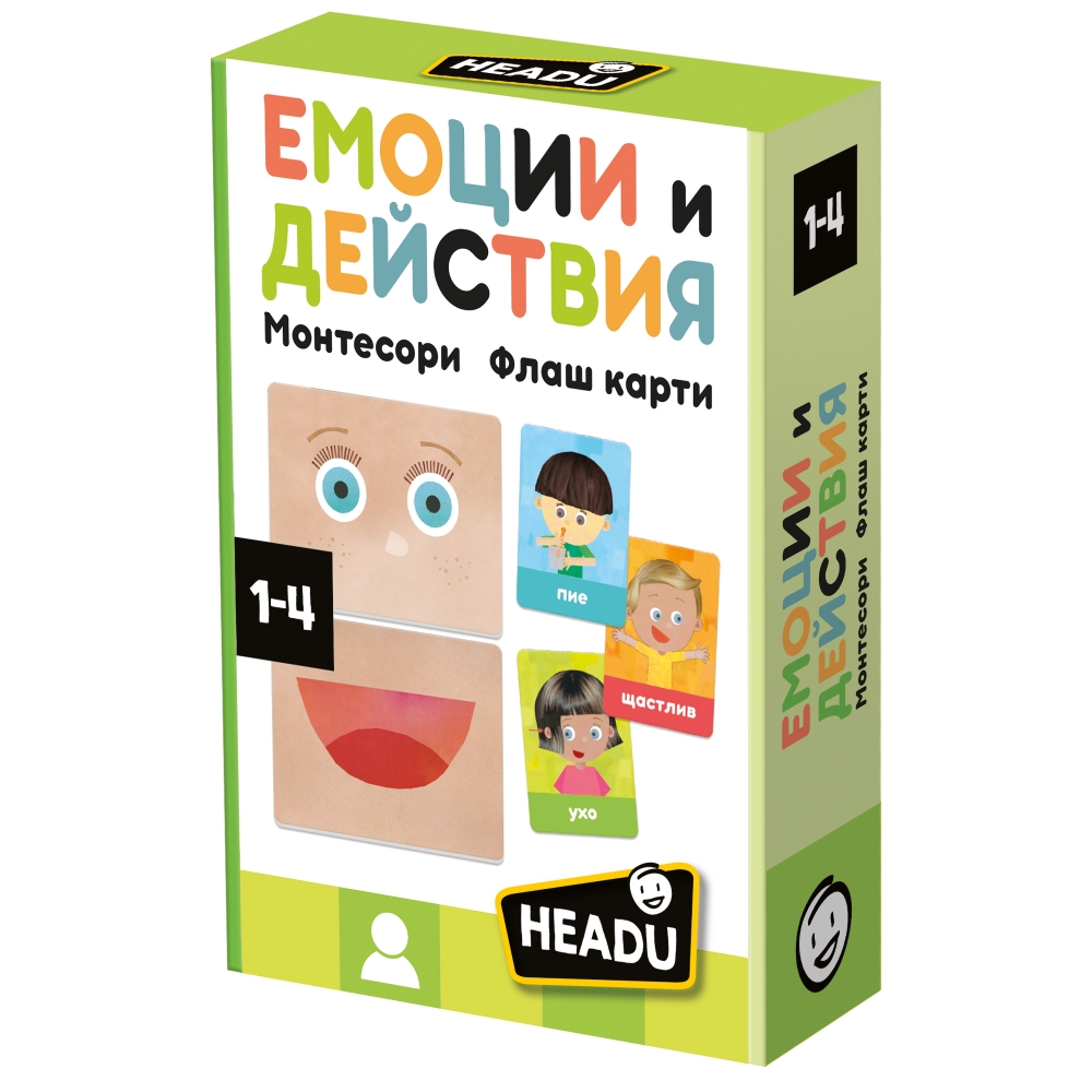 Образователен комплект Montessori, Емоции и действия, 40 части
