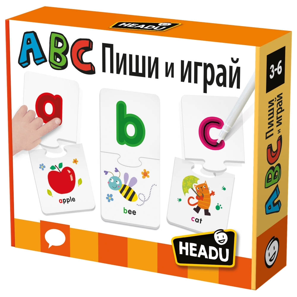 Educational puzzle, Headu, ABC write and play