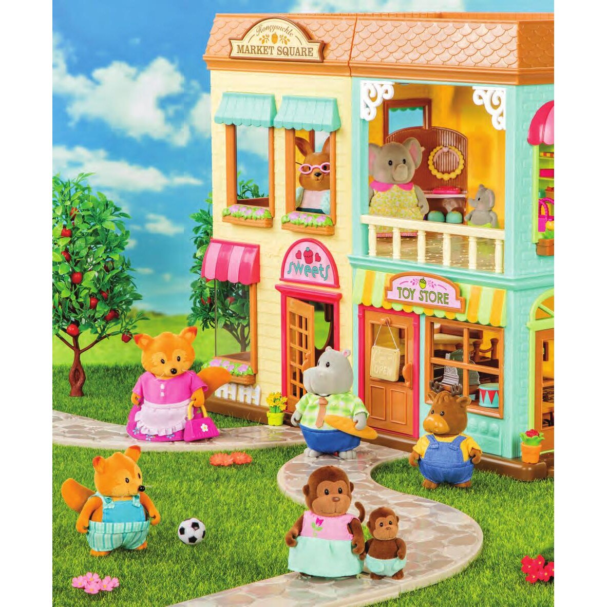 Lil Woodzeez Комплект за игра Магазин със светлинни ефекти
