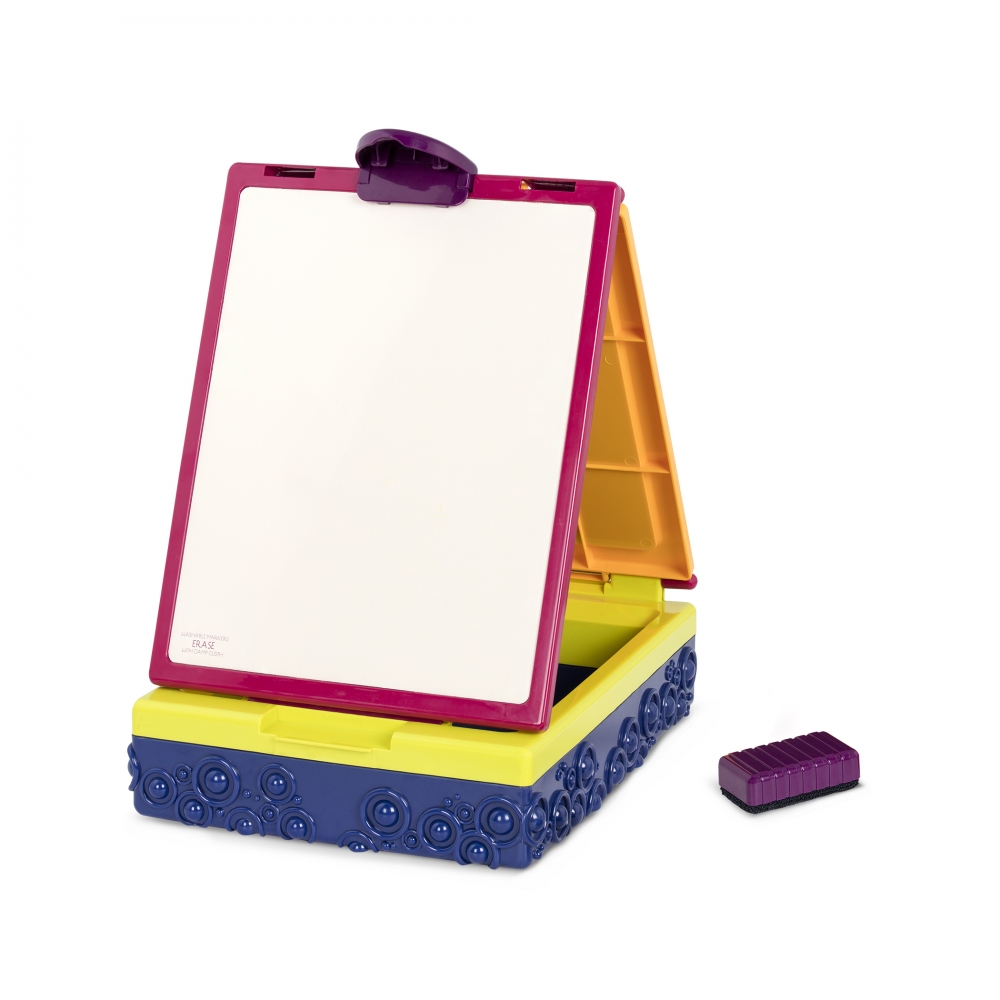 Portable tripod with double-sided board and accessories, Battat