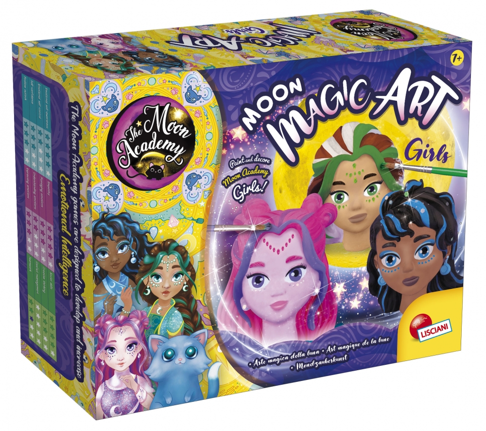 Творчески комплект, Lisciani, Направи си сам гипсови фигури на момичета за оцветяване и декориране