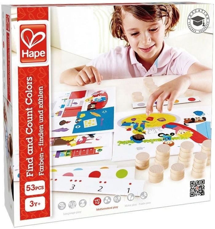 Дървена игра – Намери, събери и преброй