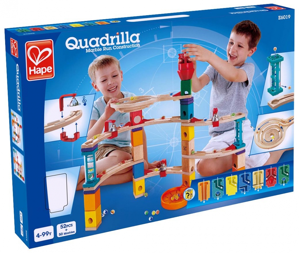 Комплект дървена писта, Hape Quadrilla, Бягство от замъка, 52 части