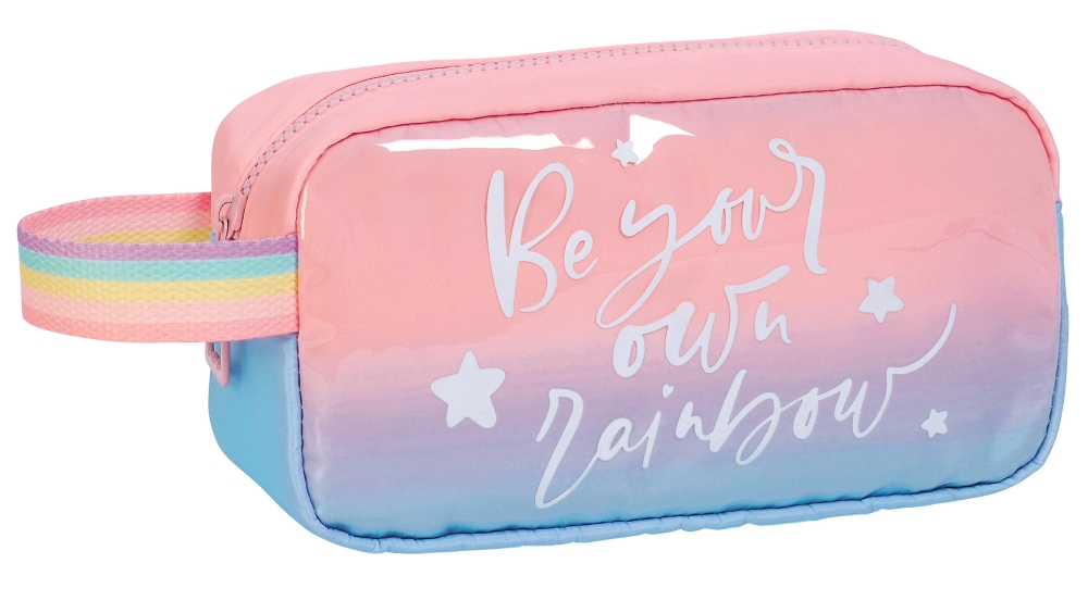 Несесер Marshmallow, Rainbow, 11х21х7cм, Розов