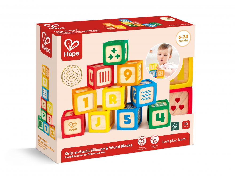 Образователни кубчета, Hape, 10бр.