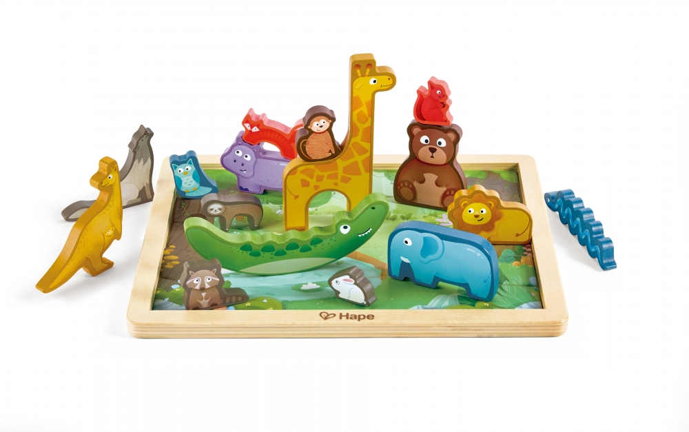 Educational wooden puzzle, Hape, Animal Kingdom