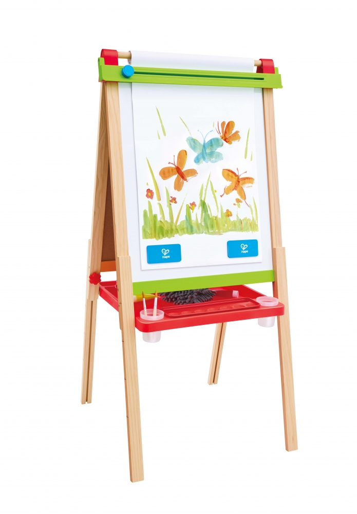 Double-sided wooden easel for drawing, Hape, 52 x 43 x 115 cm