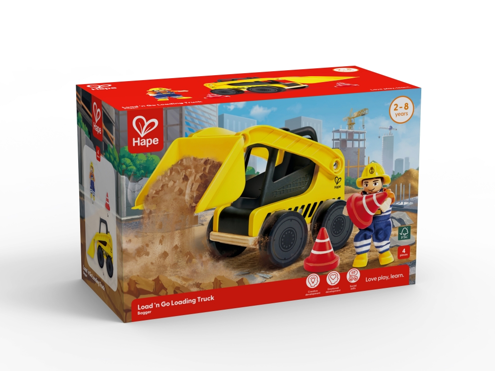 Children's wooden bobcat, Hape
