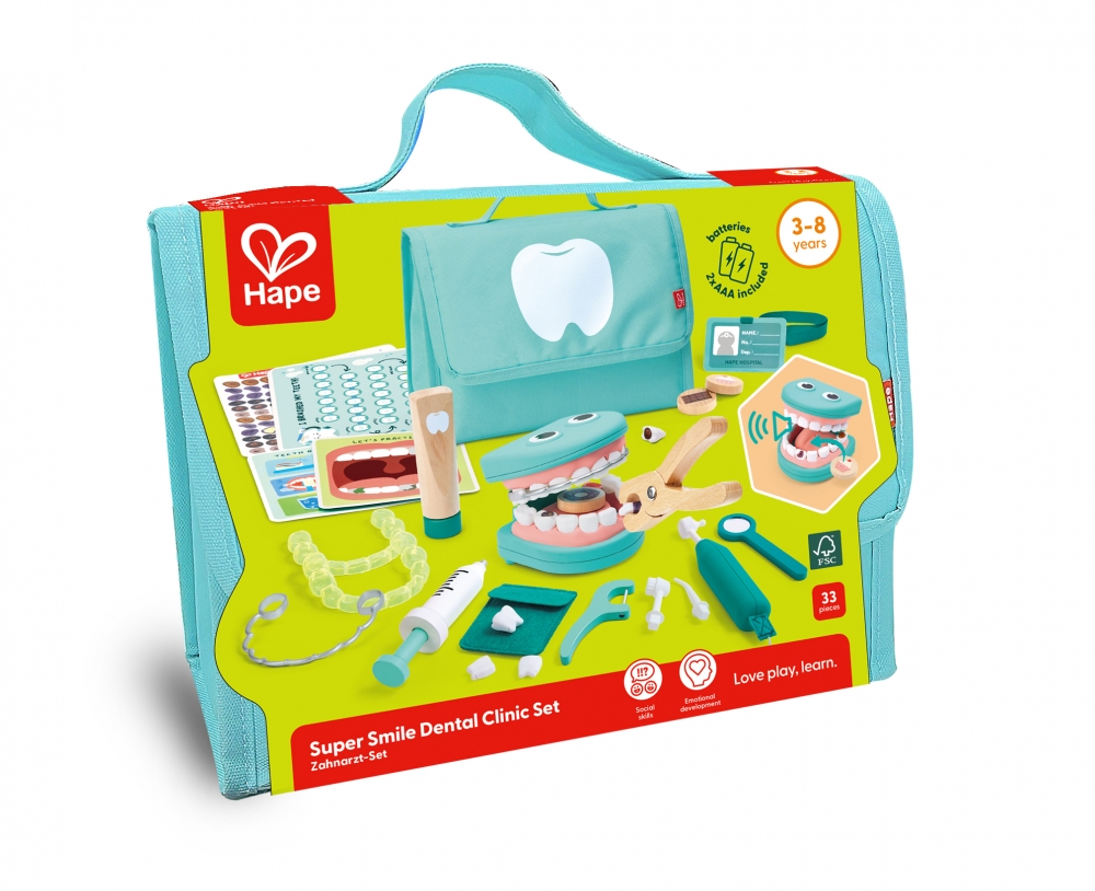 Playset, Hape, Dentist, 33 pieces